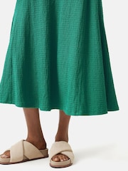 Jigsaw Green Crinkle T-Shirt Jersey Dress - Image 5 of 6