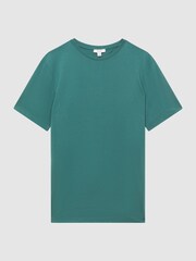 Reiss Pine Green Bless Crew Neck T-Shirt - Image 2 of 6