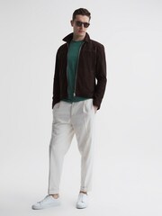 Reiss Pine Green Bless Crew Neck T-Shirt - Image 6 of 6
