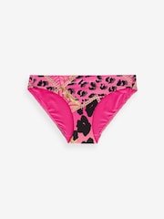 Myleene Klass Pink Leopard High Leg High Leg Bikini Bottoms - Image 4 of 4