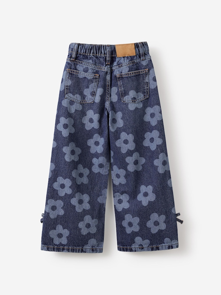 Cotton On Blue Super Wide Leg Denim Jeans - Image 2 of 3