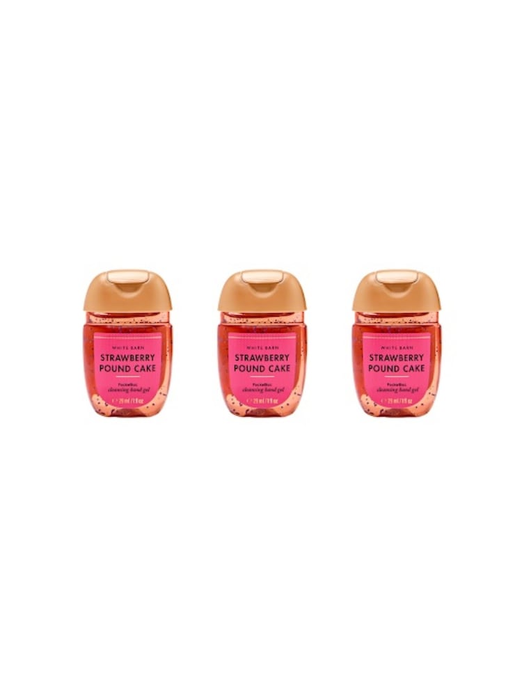 Bath & Body Works Strawberry Pound Cake Pocketbac Trio Hand Sanitiser - Image 1 of 2 Bath & Body Works Strawberry Pound Cake Pocketbac Trio Hand Sanitiser - Image 1 of 2