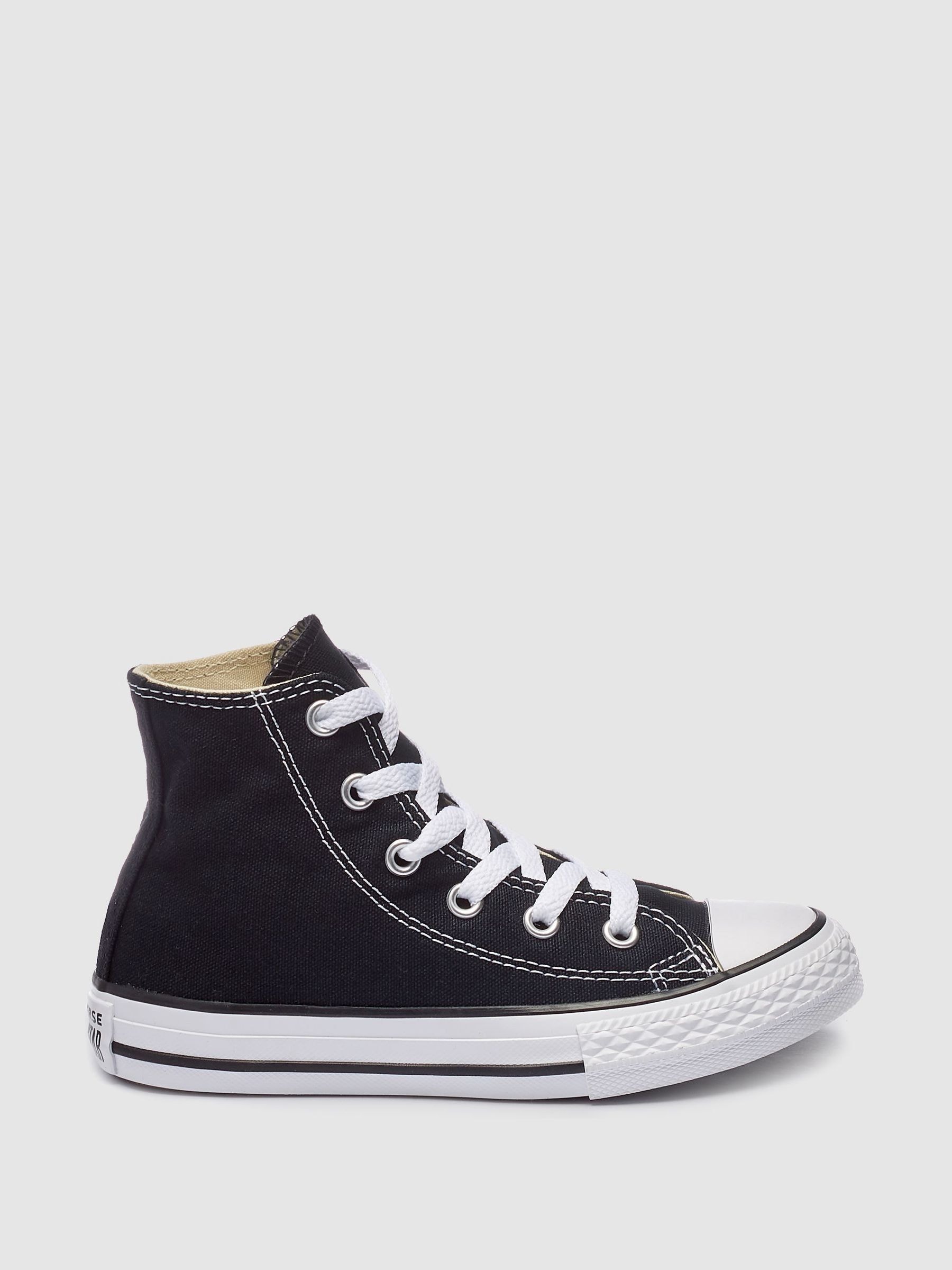 Size 4 black converse high tops online