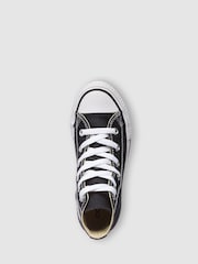 Converse Black/White Chuck Taylor High Top Junior Trainers - Image 7 of 9