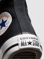 Converse Black/White Chuck Taylor High Top Junior Trainers - Image 9 of 9