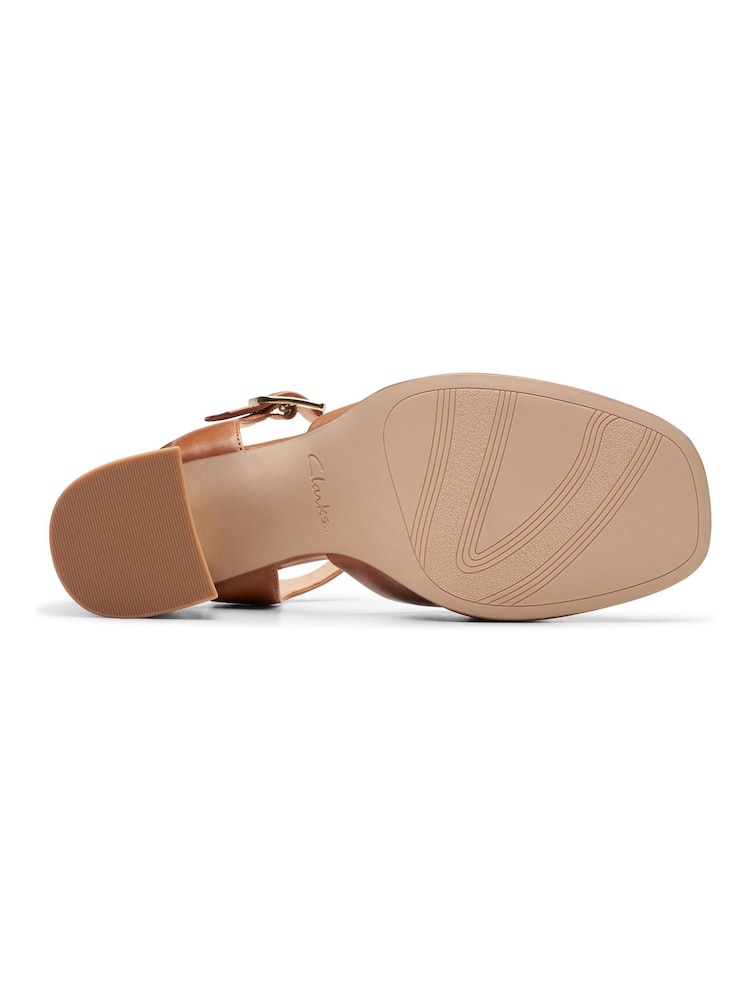 Clarks Brown Suede Ritzy 75 Rae Sandals - Image 10 of 10