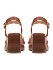 Clarks Brown Suede Ritzy 75 Rae Sandals - Image 8 of 10