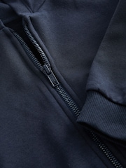 Navy Blue Zip Through Hoodie (3mths-7yrs) - Image 6 of 6