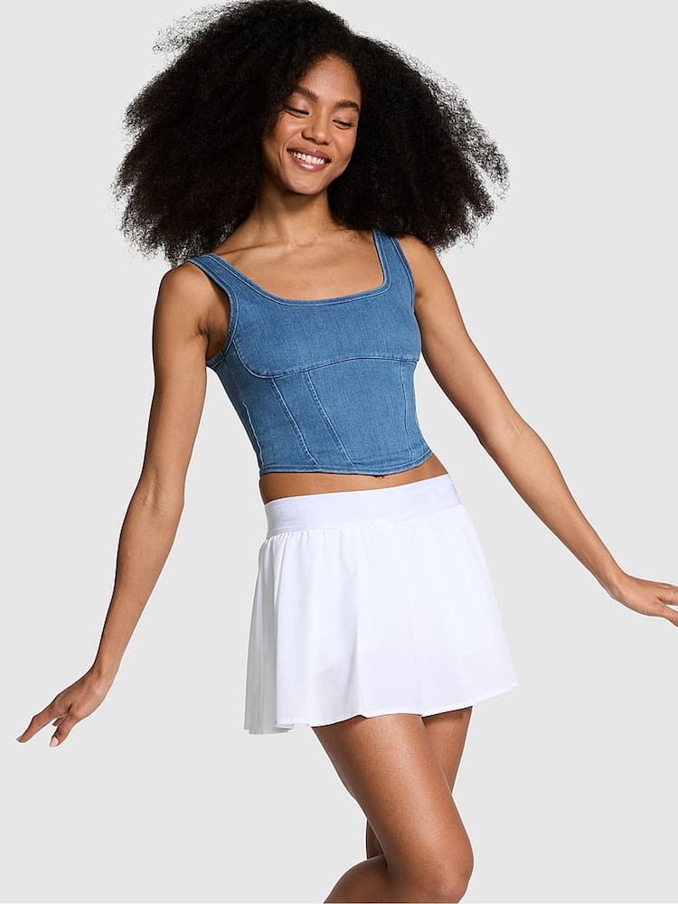 Victoria's Secret PINK Denim Blue Corset Bralette - Image 1 of 3