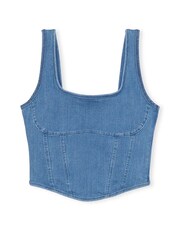 Victoria's Secret PINK Denim Blue Corset Bralette - Image 3 of 3