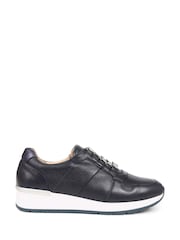 Van Dal Black Leather Lace Up Trainers - Image 1 of 5