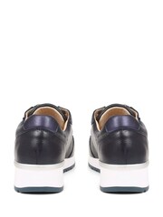 Van Dal Black Leather Lace Up Trainers - Image 3 of 5