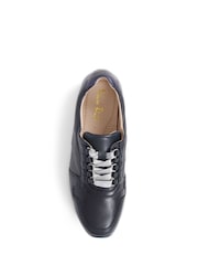 Van Dal Black Leather Lace Up Trainers - Image 4 of 5
