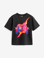 Black Xbox Flame Controller Short Sleeve 100% Cotton T-Shirt (3-16yrs) - Image 1 of 3
