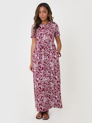 Threadbare Purple Jersey Maxi Dress with Pockets - Image 1 of 4