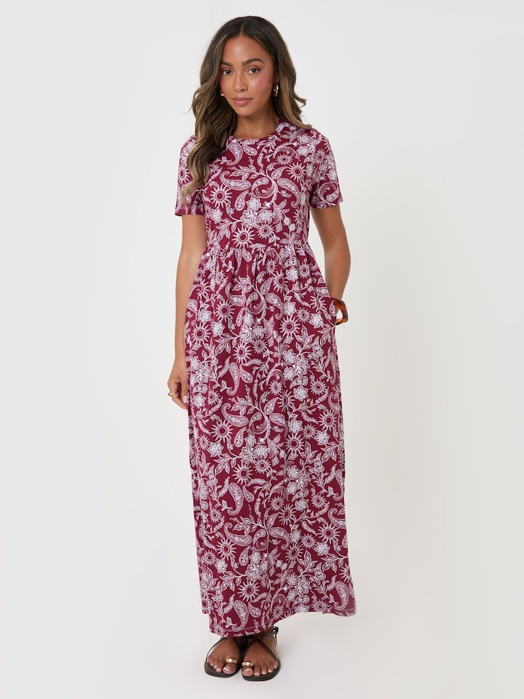 Threadbare Purple Jersey Maxi Dress with Pockets - Image 1 of 4 Threadbare Purple Jersey Maxi Dress with Pockets - Image 1 of 4