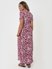 Threadbare Purple Jersey Maxi Dress with Pockets - Image 2 of 4