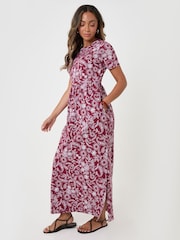 Threadbare Purple Jersey Maxi Dress with Pockets - Image 3 of 4