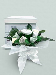 Babyblooms Baby Grey 100% Cotton Welcome Hamper with Frankie Bear Soft Toy - Image 3 of 8