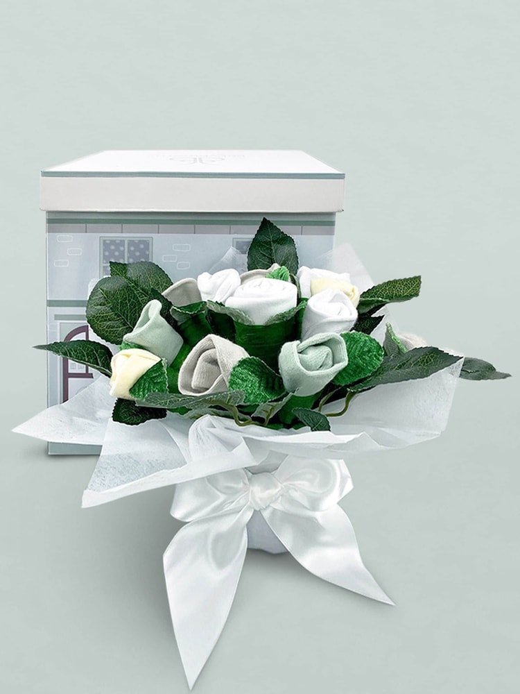 Babyblooms Baby Grey 100% Cotton Welcome Hamper with Frankie Bear Soft Toy - Image 3 of 8