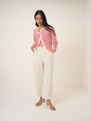 Nobodys Child Cream Peckham Barrel Leg Jeans - Image 1 of 5