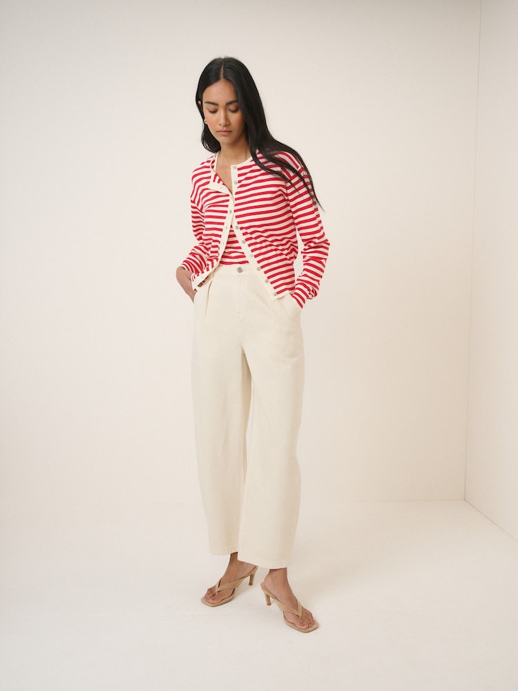 Nobodys Child Cream Peckham Barrel Leg Jeans - Image 1 of 5