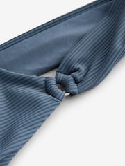 Stahlblau gerippt - Bauchformender Badeanzug mit U-Ausschnitt - Bild 9 von 9