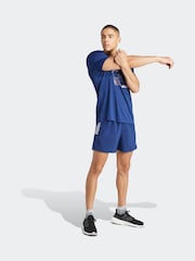 adidas Dark Blue Own The Run Shorts - Image 3 of 6