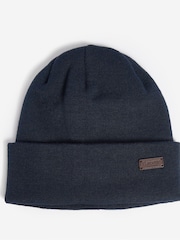 Barbour® Navy Blue Healey Knitted Beanie Hat - Image 1 of 3