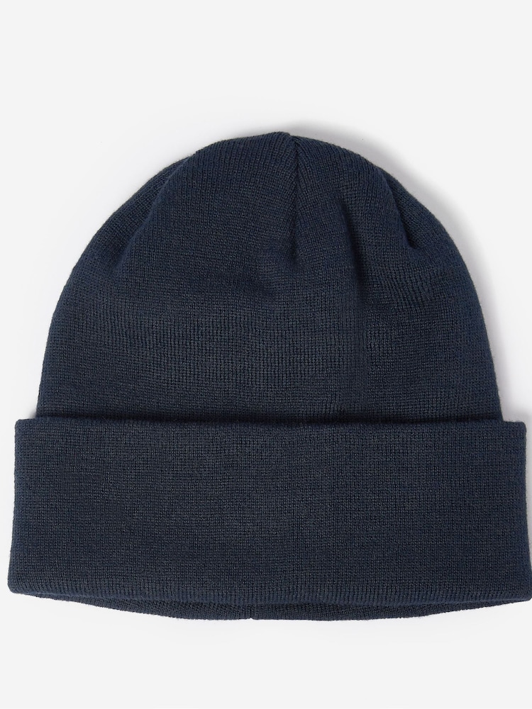 Barbour® Navy Blue Healey Knitted Beanie Hat - Image 2 of 3