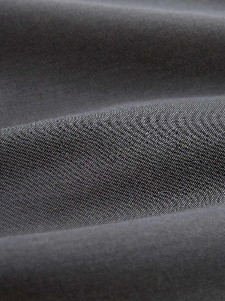 Grey Stretch Oxford Short Sleeve Shirt - Image 9 of 9