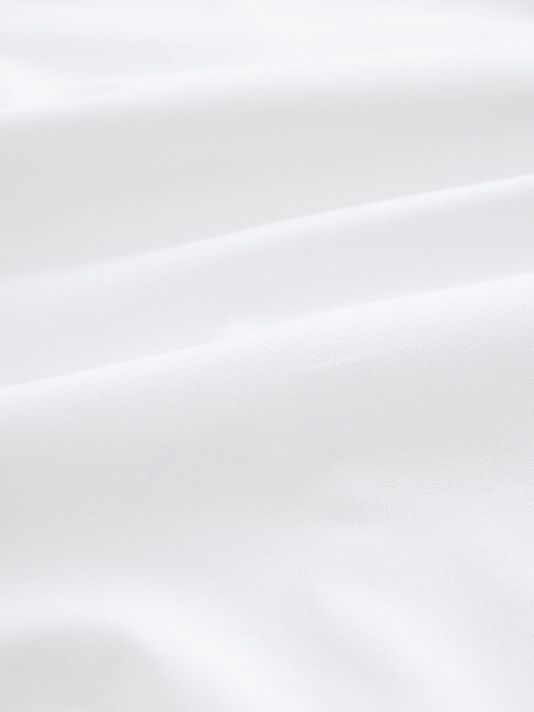 White Stretch Oxford Short Sleeve Shirt - Image 8 of 8