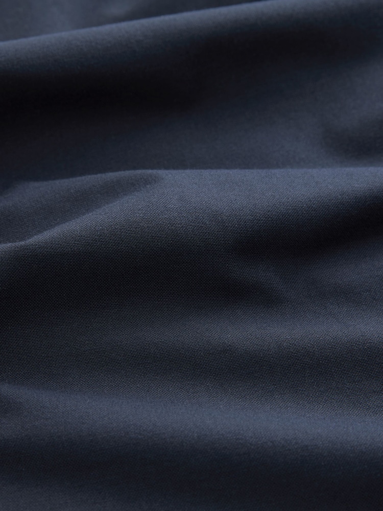 Navy Blue Stretch Oxford Short Sleeve Shirt - Image 6 of 6