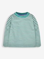 JoJo Maman Bébé Blue 2-Pack Duck Appliqué & Stripe Baby Tops - Image 3 of 5