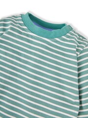 JoJo Maman Bébé Blue 2-Pack Duck Appliqué & Stripe Baby Tops - Image 5 of 5