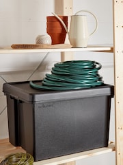 Wham Set of 3 Black Bam 45L Heavy Duty Plastic Boxes With Lid - Image 2 of 2