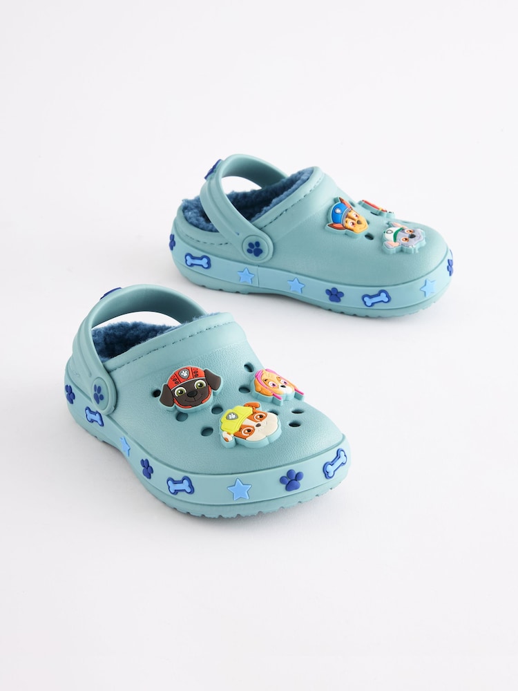 Blue Borg Fleece Lined PAW Patrol Slipper Clogs - Image 1 of 5