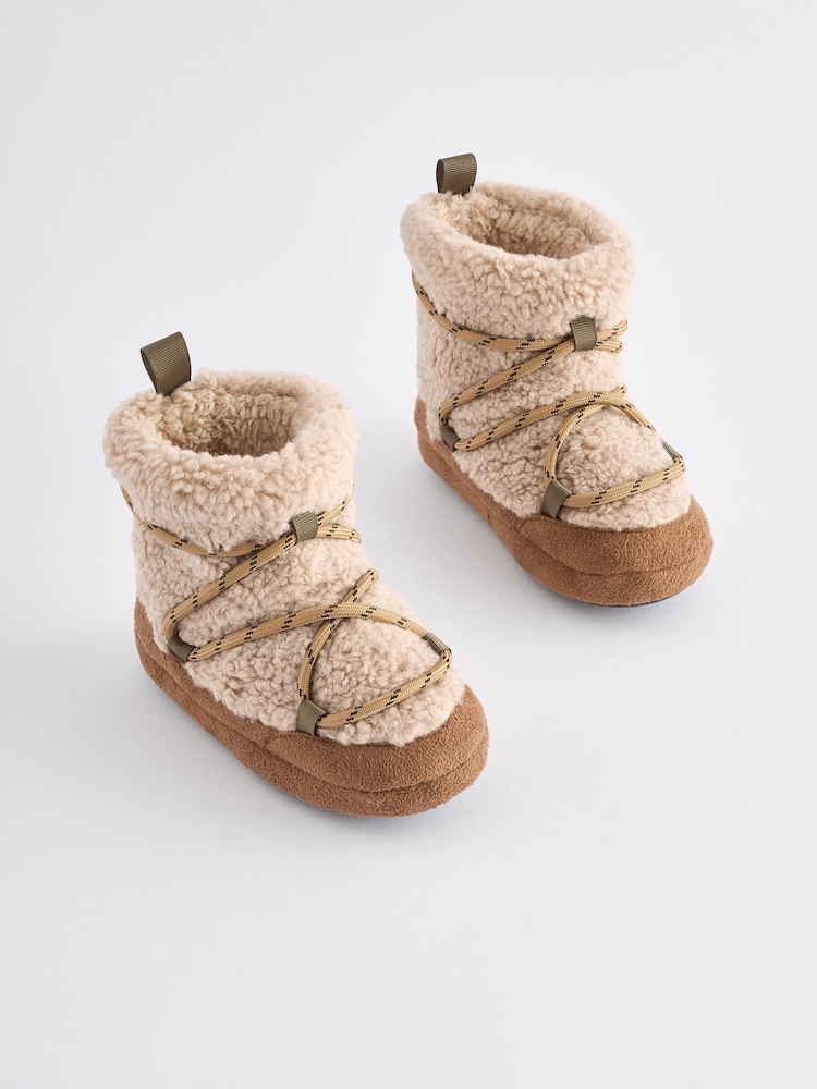 Neutral Borg Slipper Boots - Image 1 of 5
