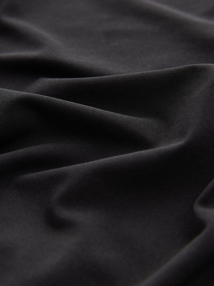 Black Premium Long Sleeve Contrast V-Neck Top - Image 10 of 10
