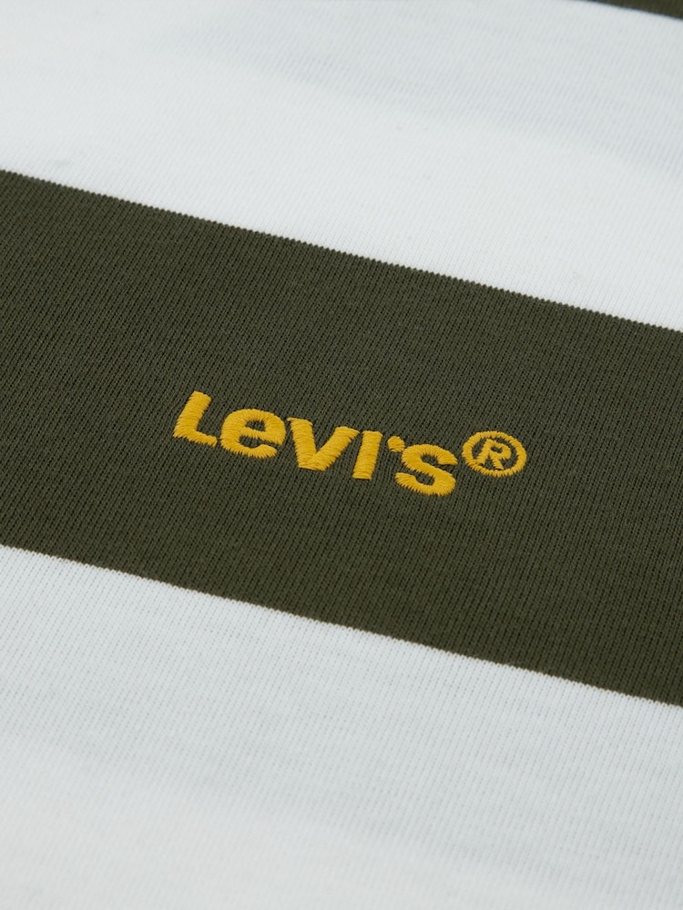 Levi's Green Big Stripe Short Sleeve T-Shirt - Image 3 of 3 Levi's Green Big Stripe Short Sleeve T-Shirt - Image 3 of 3