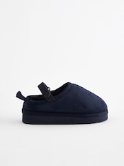 Navy Blue Cosy Slipper Mules - Image 2 of 5