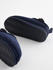 Navy Blue Cosy Slipper Mules - Image 4 of 5