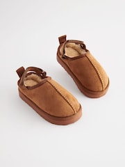 Tan Brown Cosy Slipper Mules - Image 1 of 5