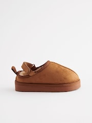 Tan Brown Cosy Slipper Mules - Image 2 of 5