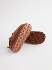 Tan Brown Cosy Slipper Mules - Image 4 of 5