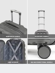 Flight Knight 55x35x20cm 8 Wheel ABS Hard Case Cabin Carry On Hand Luggage - Image 4 of 7