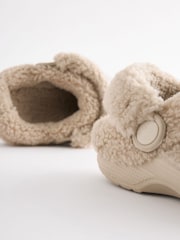 Neutral Bear Lined Clog Slippers - Image 4 of 5