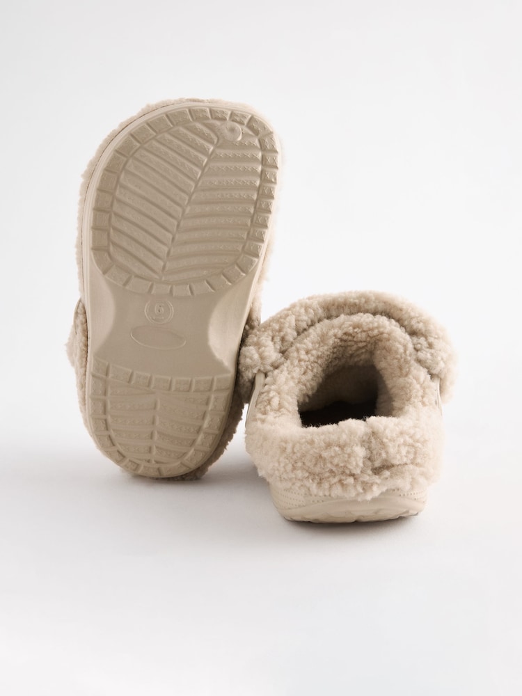 Neutral Bear Lined Clog Slippers - Image 5 of 5