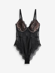 Lipsy Black Glamour Lace Body - Image 4 of 4
