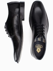 Waxy Black - Base London Marley Derby Shoes - תמונה 3 מתוך 5